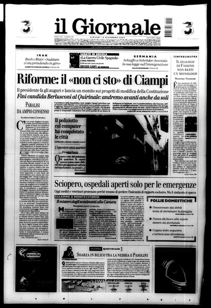 Il giornale : quotidiano del mattino